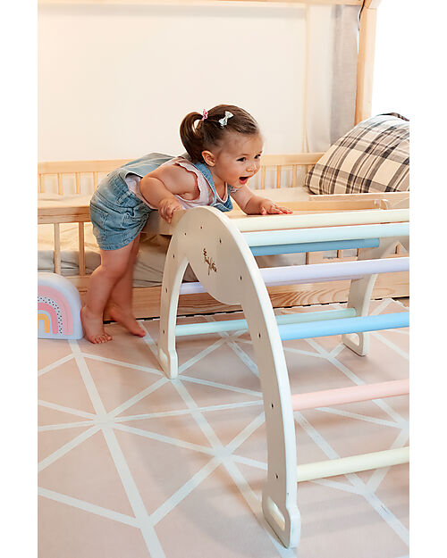Family Nation Montessori Slide - Birch Wood - Develops Balance and Coordination Montessori Toys