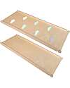Family Nation Montessori Slide Rainbow - Birch Wood - Develops Balance and Coordination Montessori Toys