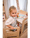 Family Nation Montessori Table+Chair Set - Natural - Birch Wood - Grows with your child Tables And Chairs