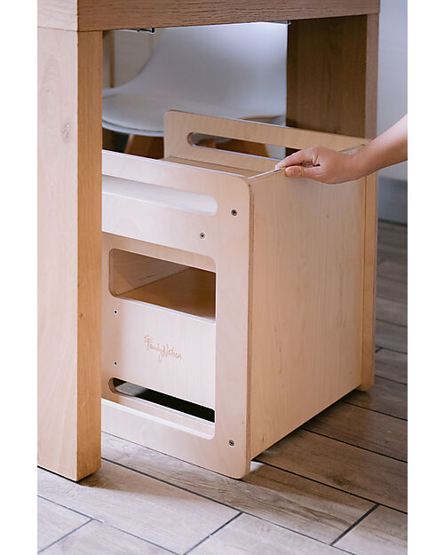 Family Nation Montessori Table+Chair Set - Natural - Birch Wood - Grows with your child Tables And Chairs