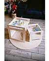 Family Nation Montessori Table+Chair Set - Natural - Birch Wood - Grows with your child Tables And Chairs