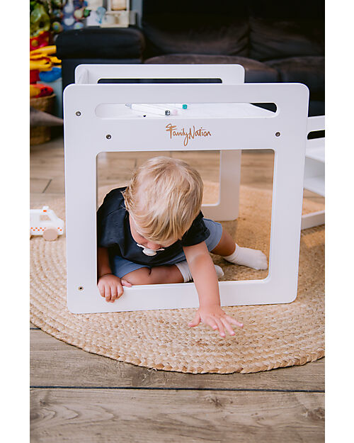 Family Nation Montessori Table+Chair Set - White - Grows with your child Tables And Chairs