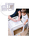 Family Nation Montessori Table+Chair Set - White - Grows with your child Tables And Chairs