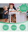 Family Nation Montessori Table+Chair Set - White - Grows with your child Tables And Chairs