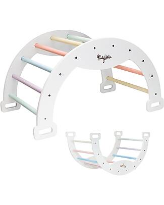 Family Nation OUTLET Montessori Arch Rainbow - Cotton Candy - Develops Balance and Coordination Montessori Toys