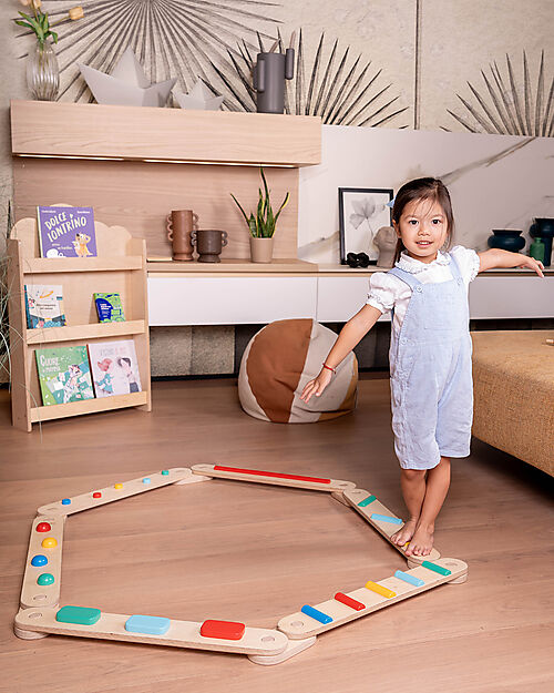 Family Nation OUTLET - Montessori Sensory Balance Path - Psychomotor Development - 2+ years - in Wood Balance Toys_