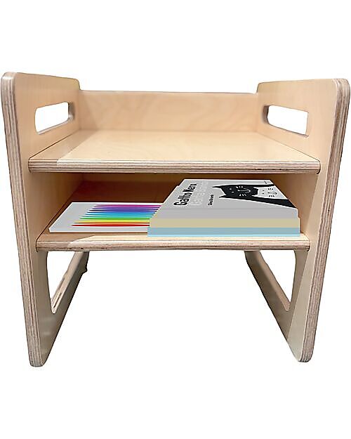 Family Nation OUTLET - Montessori Table+Chair Set - Natural - Birch Wood - Grows with your child Tables And Chairs