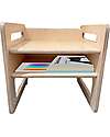 Family Nation OUTLET - Montessori Table+Chair Set - Natural - Birch Wood - Grows with your child Tables And Chairs