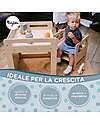 Family Nation OUTLET - Montessori Table+Chair Set - Natural - Birch Wood - Grows with your child Tables And Chairs