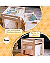 Family Nation OUTLET - Montessori Table+Chair Set - Natural - Birch Wood - Grows with your child Tables And Chairs