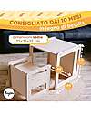 Family Nation OUTLET - Montessori Table+Chair Set - Natural - Birch Wood - Grows with your child Tables And Chairs