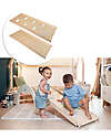 Family Nation OUTLET Rainbow 2-in-1 Montessori Slide/Ramp - Birch Wood - Develops Balance and Agility Montessori Toys