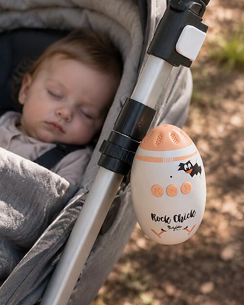 Family Nation Rock Chick™ Automatic Stroller Rocker - 11 Calming Sounds & Bluetooth - USB-C Rechargeable - 0+ Accessories