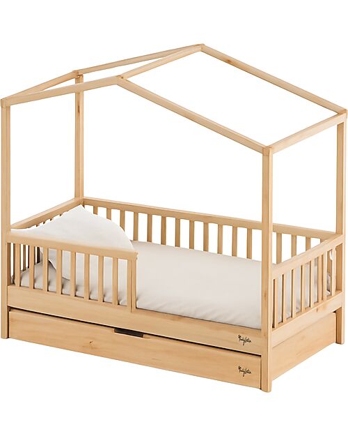 Family Nation Set 2: Evi Convertible Montessori Bed 140x70cm + Drawer Montessori Beds