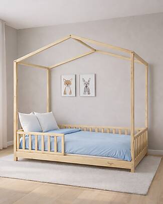 Family Nation Set 2: Evi Convertible Montessori Bed 140x70cm + Drawer Montessori Beds