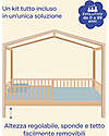 Family Nation Set 3: Evi Convertible Montessori Bed 200x90cm + Bed/Drawer + 14cm Antimite Mattress Montessori Beds