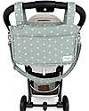 Family Nation Stroller Organizer Bag - Clover - Green - 100% Cotton - Compatible with All Strollers Organize and Bags