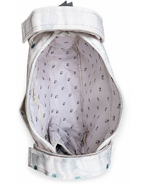 Family Nation Stroller Organizer Bag - Gynko - Ivory - 100% Cotton - Compatible with All Strollers Organize and Bags