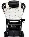 Family Nation Stroller Organizer Bag - Gynko - Ivory - 100% Cotton - Compatible with All Strollers Organize and Bags