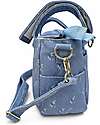 Family Nation Stroller Organizer Bag - Olive - Blue - 100% Cotton - Compatible with All Strollers Organize and Bags