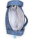 Family Nation Stroller Organizer Bag - Olive - Blue - 100% Cotton - Compatible with All Strollers Organize and Bags