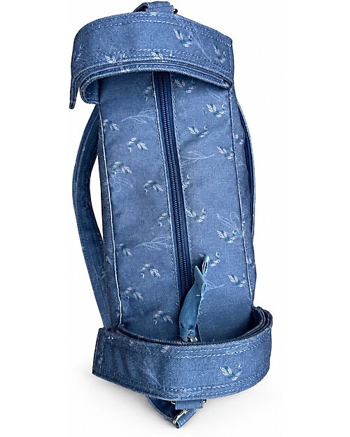 Family Nation Stroller Organizer Bag - Olive - Blue - 100% Cotton - Compatible with All Strollers Organize and Bags