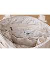 Family Nation Stroller Organizer Bag - Stripes - Beige - 100% Cotton - Compatible with All Strollers Organize and Bags