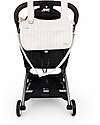 Family Nation Stroller Organizer Bag - Stripes - Beige - 100% Cotton - Compatible with All Strollers Organize and Bags