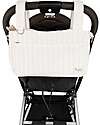Family Nation Stroller Organizer Bag - Stripes - Beige - 100% Cotton - Compatible with All Strollers Organize and Bags