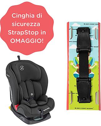 Family Nation Titan Car Seat Group 1/2/3 Basic Black + Free Safety Strap StrapStop! Car Seats Group 2/3