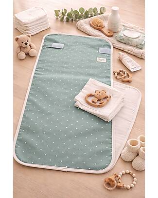 Family Nation Travel Changing Mat - Clover - Green - Waterproof and Foldable Travel Changing Mats
