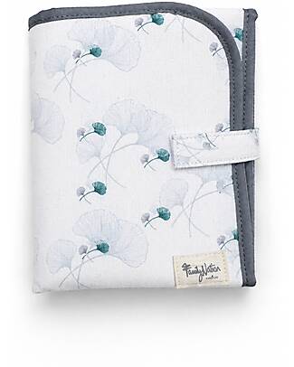 Family Nation Travel Changing Mat - Gynko - Ivory - Waterproof and Foldable Travel Changing Mats