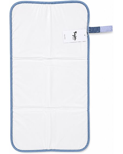 Family Nation Travel Changing Mat - Olive - Blue - Waterproof and Foldable Travel Changing Mats