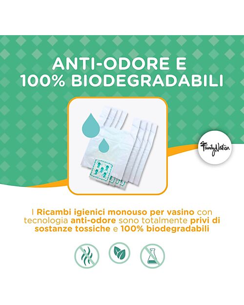 Family Nation Universal Liners for Travel Potty - 36 Pieces - Super Absorbent and Odor-Free Potties