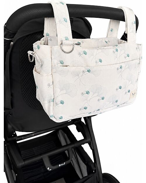 Family Nation Universal Stroller Organizer Bag - Ginko Ivory - Firenze Travel Collection Organize and Bags