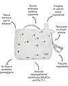 Family Nation Universal Stroller Organizer Bag - Ginko Ivory - Firenze Travel Collection Organize and Bags