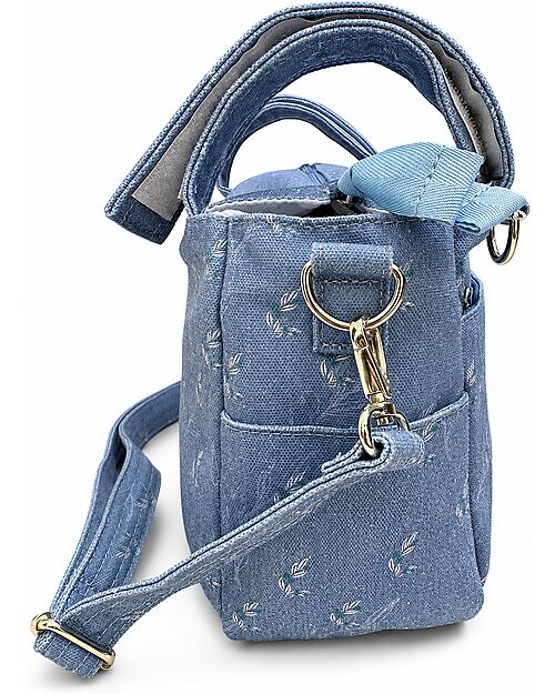 Family Nation Universal Stroller Organizer Bag - Olive Blue - Firenze Travel Collection Organize and Bags