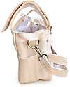 Family Nation Universal Stroller Organizer Bag - Stripes Beige - Firenze Travel Collection Organize and Bags