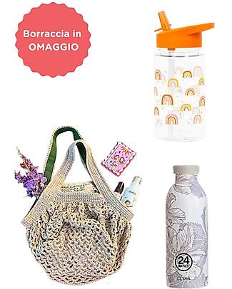 Family Nation Walking Together Set - Crochet Bag + Free Mom Bottle + Free Baby Bottle! Tote Bags