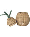 Ferm Living Braided Storage with Lid - Large Pear 59 cm - Rattan Wicker Basket