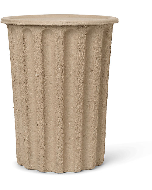 Ferm Living Paper Bin with Lid - Recycled Paper Pulp Storage organisers