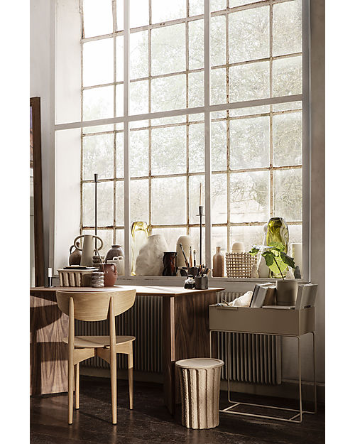 Ferm Living Paper Bin with Lid - Recycled Paper Pulp Storage organisers