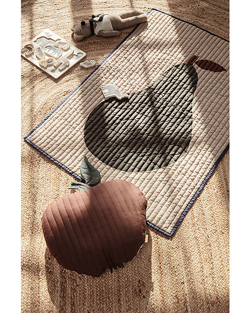 Ferm Living Play Mat - Pear - Padded Organic Cotton Muslin Swaddle
