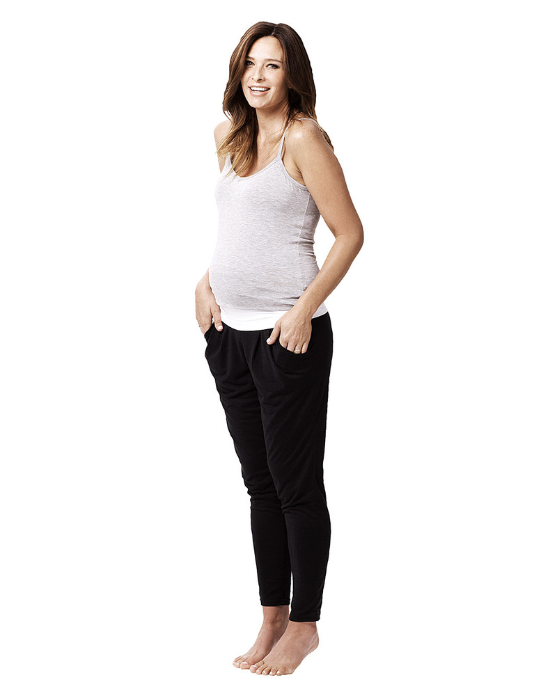 Fertile Mind Bando - White maternity belly band (great support and  cover-up!) woman