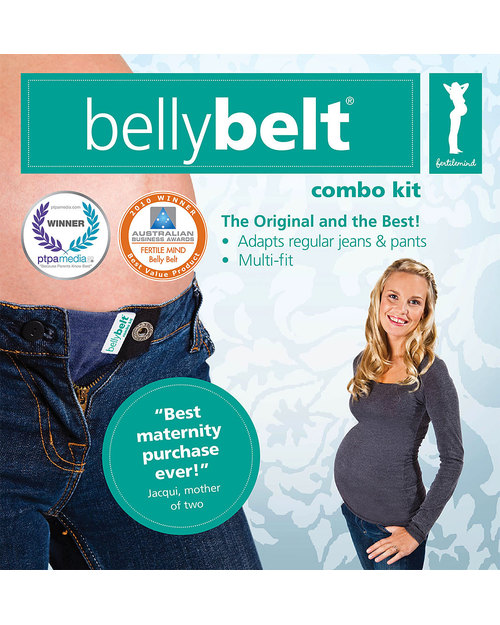 Fertile Mind BellyBelt Combo Kit - Turn wardrobe into maternity wear! Jeans
