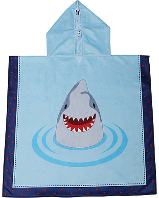 FlapJackKids 2-in-1 Baby Cover Up Shark+Nautical - 61 x 61 cm (2-6 years) Towels And Flannels