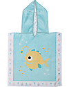 FlapJackKids 2-in-1 Kids Cover Up Fish+JellyFish - 38x38 cm (0-12 months) Towels And Flannels
