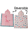 FlapJackKids 2-in-1 Kids Cover Up - Giraffe+Zoo (2-6 years) - 61 x 61 cm Towels And Flannels