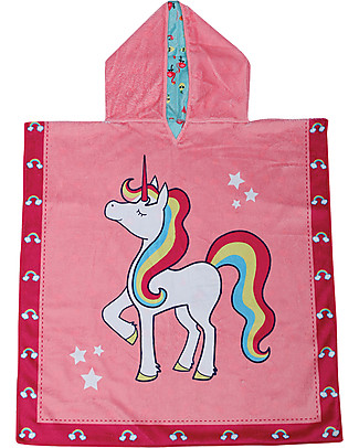 FlapJackKids 2-in-1 Kids Cover Up Unicorn+Tropical - 61 x 61 cm (2-6 years) Towels And Flannels