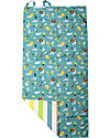 FlapJackKids 2 in 1 Towel Backpack - Grey Zoo Towels And Flannels